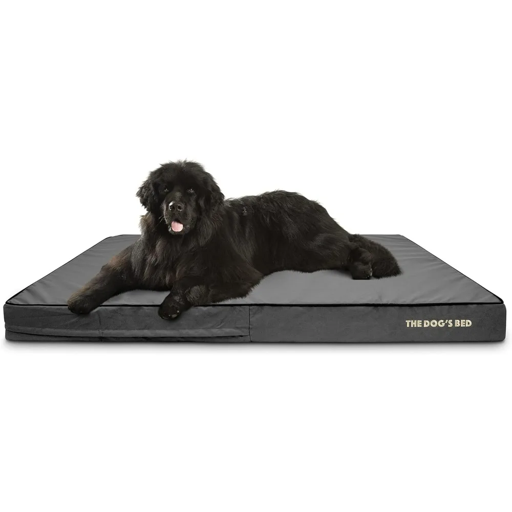 

Bed Orthopedic Memory Foam Dog Bed, XXXL Grey/Black 64x44, Pain Relief for Arthritis, Hip & Elbow Dysplasia, Post Surgery,