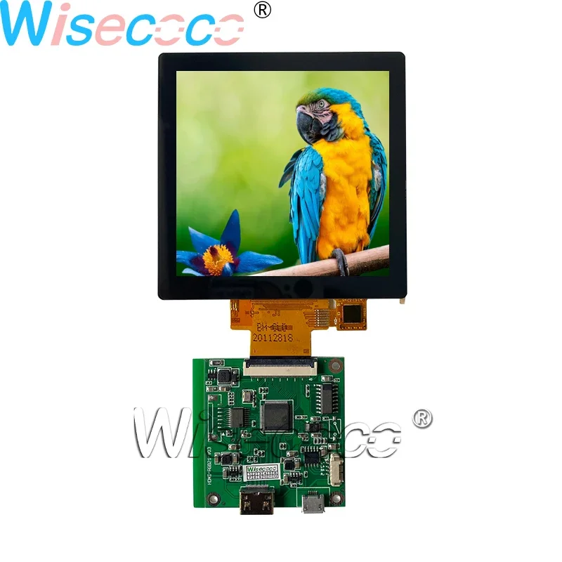 

4" TFT 480*480 IPS LCD Display 40PIN RGB Screen with Touch Panel Driver Board for Home Automation