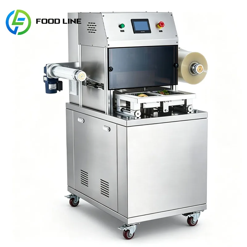 Vacuum Skin Packaging Machine Automatic MAP Tray Sealer for Ice Cube Food Seafood Packaging Customized