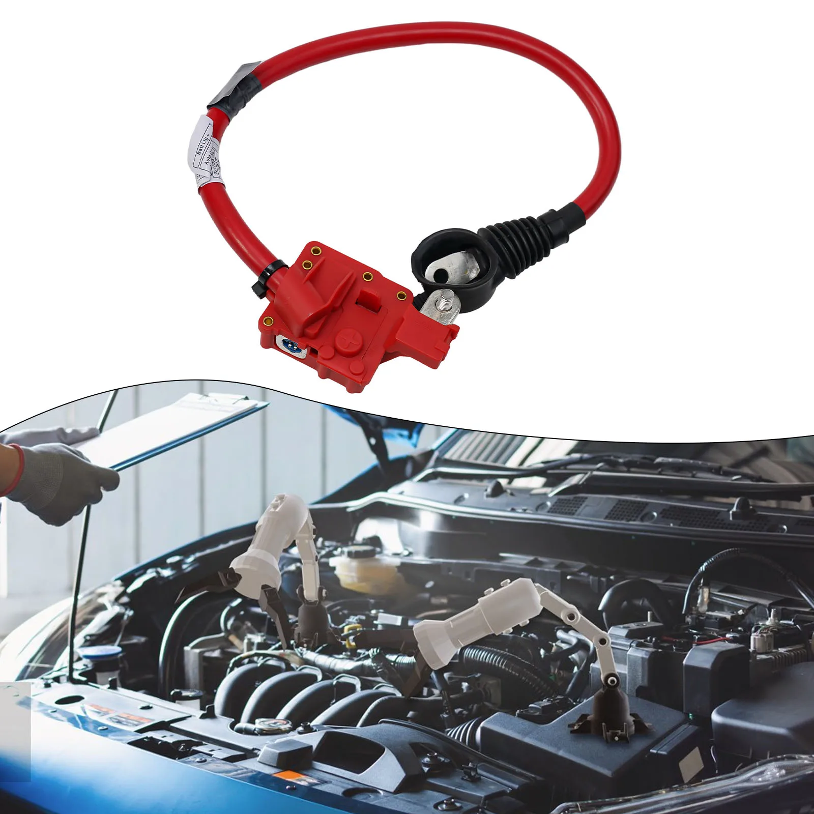 

61129217036 9217036 Кабель плюсовой клеммы аккумулятора для BMW F10 F11 E82 F07 F06 F12 F13, красный, OEM-качество, идеально подходит, автозапчасть для электрики.