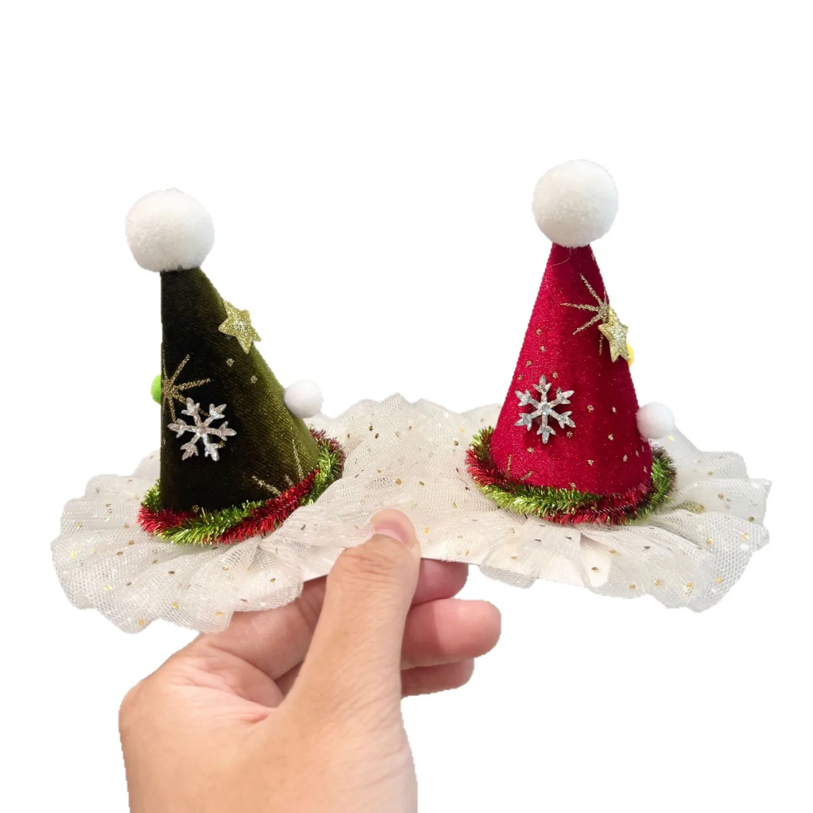 

Best-selling Christmas hairpin hat accessory clip headpiece velvet Christmas trendy cute decoration item