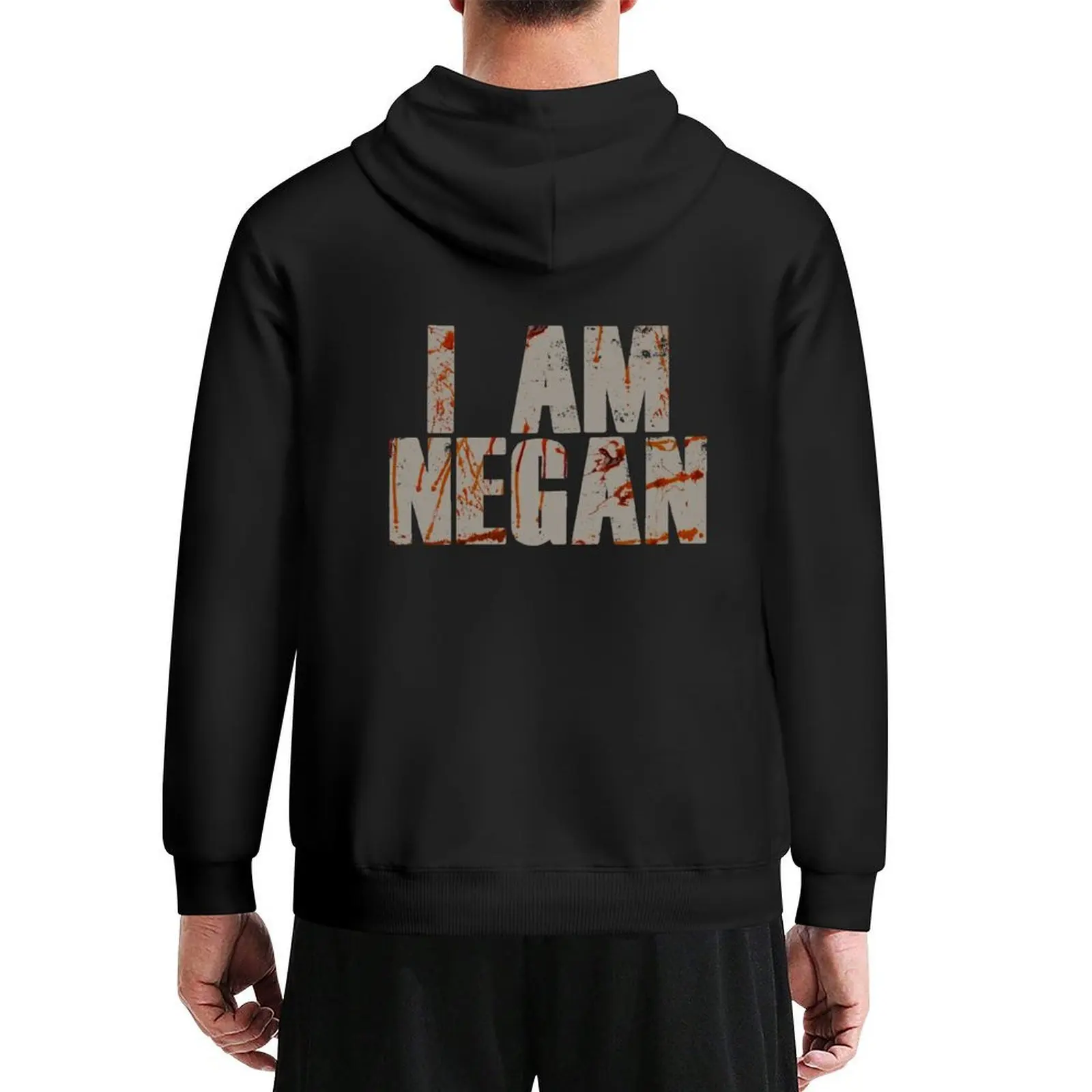 I Am Negan هوديي ملابس رجالي مصممة للرجال طقم قميص رياضي جرافيك تي شيرت رجالي خريفي بقلنسوة مقاس كبير