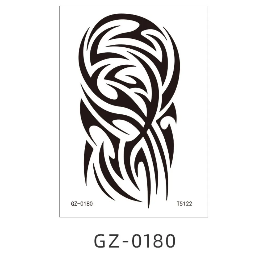 

Waterproof Black Tattoo Stickers Long-lasting Ethnic Style Temporary Tattoo Stickers Elegant Body Art Tattoo Women Men