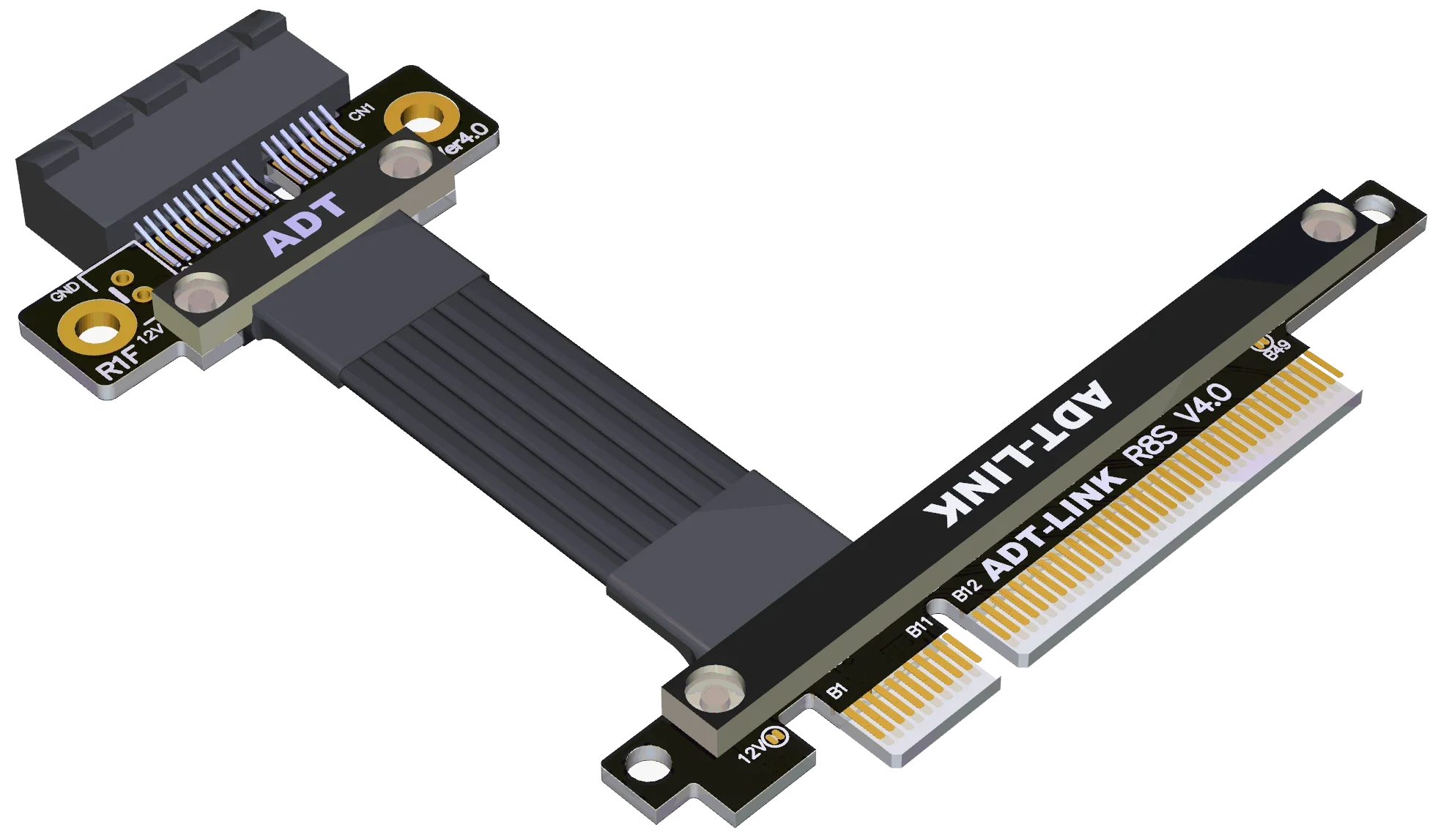 Cable de extensión de conversión PCI-E 4,0x8 a x1, adaptador de red de soporte, adaptador de red de disco duro, productos de la serie ADT-LINK R81