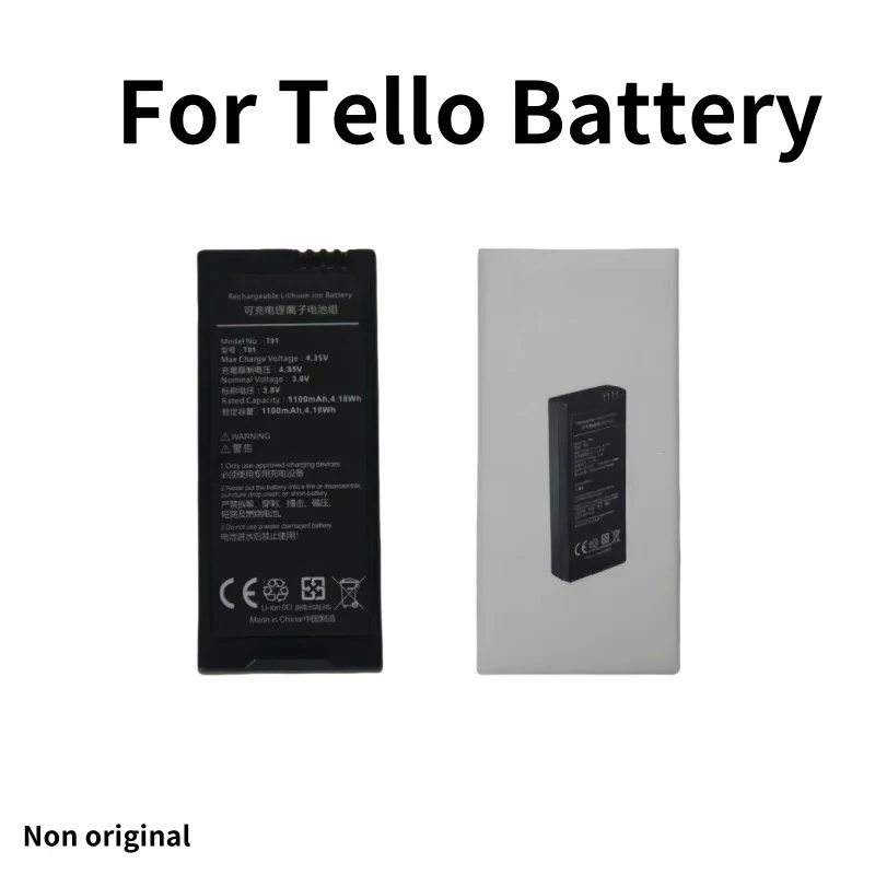 

1100mAh Long Flight Time Battery for DJI Tello 3 8V Li Po Replacement for Tello Drone Quadcopter Accessories