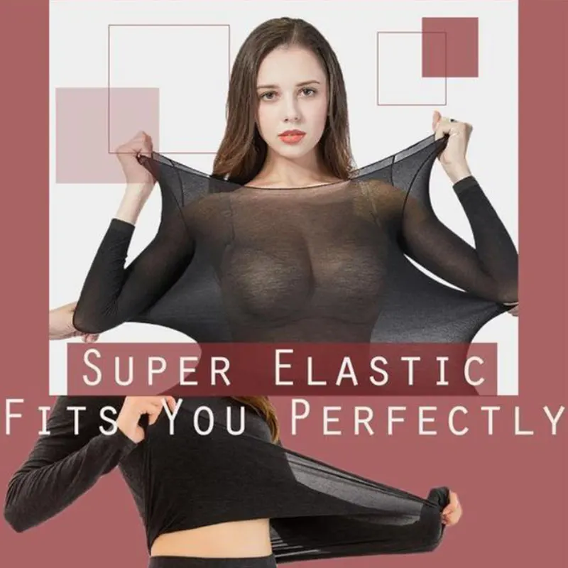 Thermal Underwear For Women Sexy Warm Long Johns For Women Seamless Winter Thermal Underwear Set Warm Thermos Clothing Women/Men