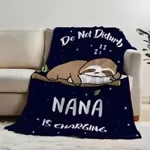 

Cute Animal Blanket for Grandma Soft Flannel Throw Blanket for Bedroom Couch Perfect Nana Gift for Cozy Sleep Decor Blanket