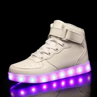 Adult&Kids Light Up Shoes Light USB Charging Loop Fashion Sports Dancing Sneakers Luminous Sole for Women&Men Led Shoes