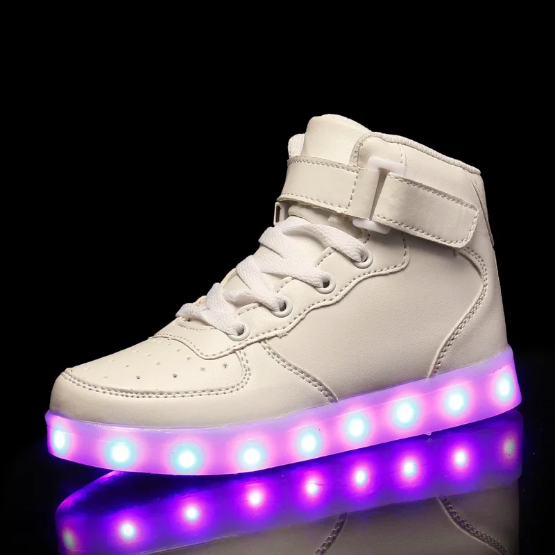 Adult&Kids Light Up Shoes Light USB Charging Loop Fashion Sports Dancing Sneakers Luminous Sole for Women&Men Led Shoes