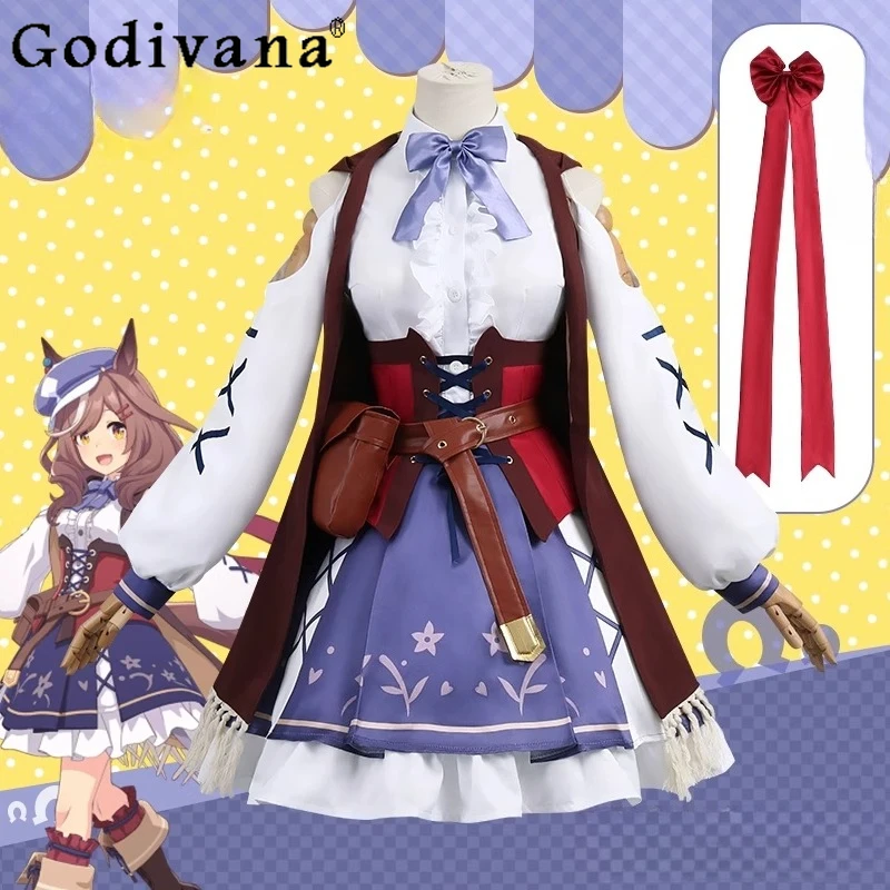

Party Role Play Winning Outfit for Women Pretty Derby Anime Lolita Cosplay Costume Skirt Set Female Tail Halloween Suits