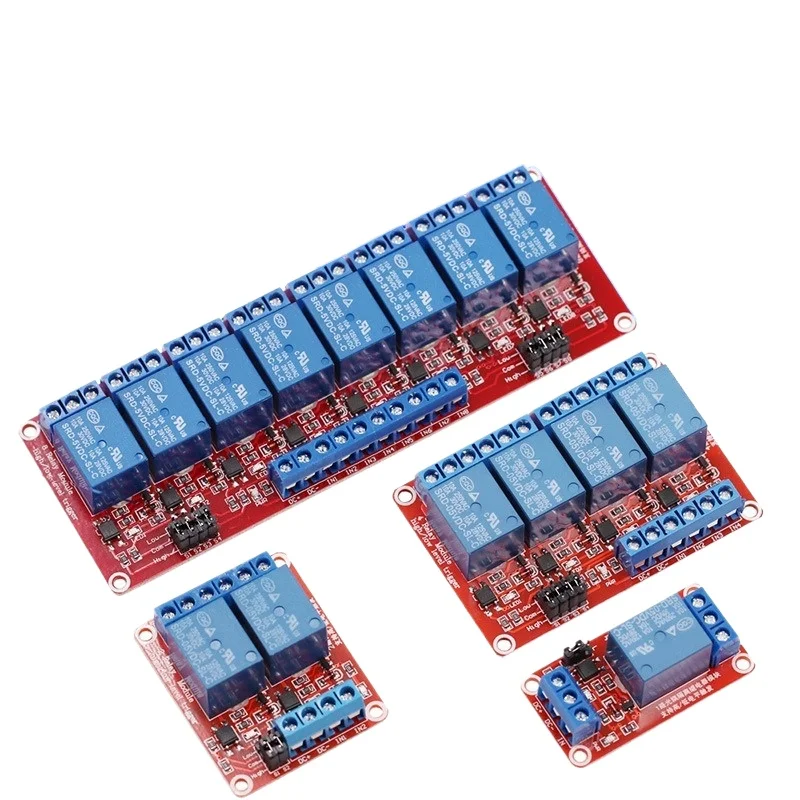 1/2/4/8 channel 5V12V24V relay module with optocoupler isolation support high and low level trigger expansion board