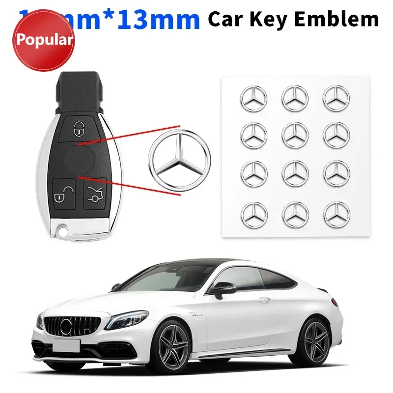 

# 13 мм наклейка на дистанционный ключ автомобиля, эмблема, наклейка для Mercedes Benz AMG W211 W212 W166 W167 W117 W247 W176 W204 W203 W205 W140 X253 W210