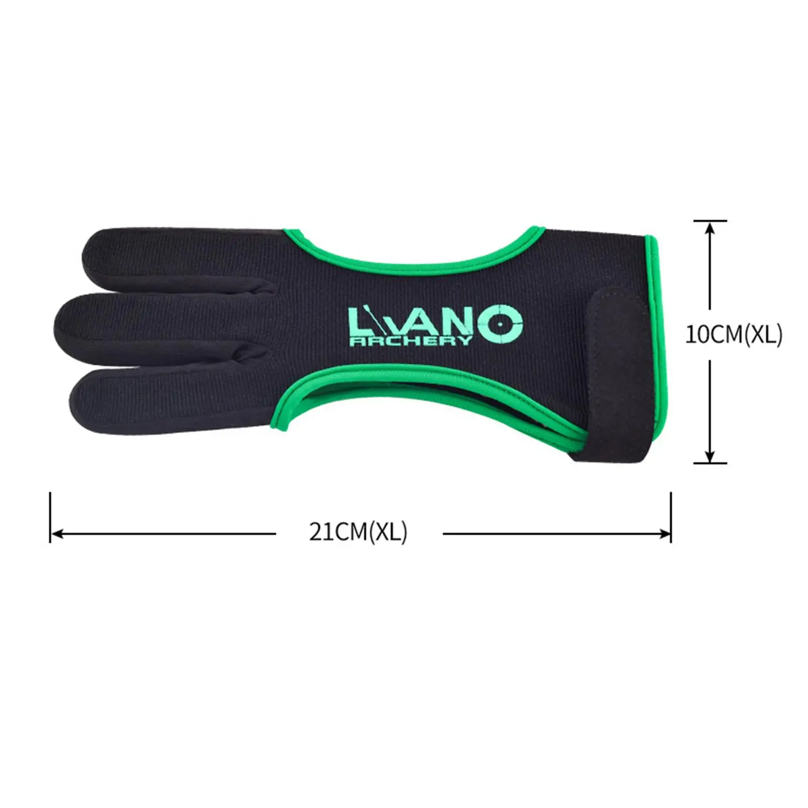 Archery Finger Guard Glove Nylon Cowhide Pad Three Finger Tab Unisex Right Left for Bow Hunting Practice