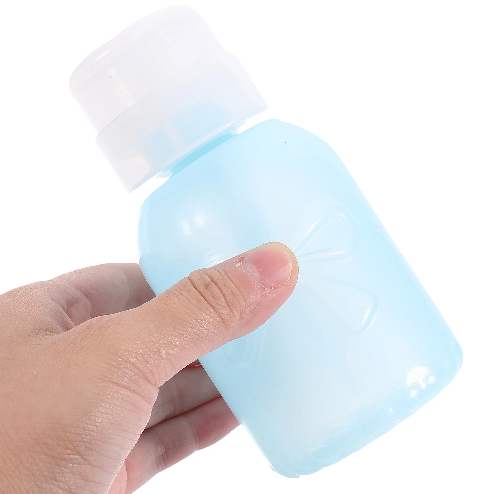 4 pçs bomba garrafas imprensa dispensadores de plástico removedor de esmalte portátil removedor de maquiagem recipiente viagem mini dispensador líquido
