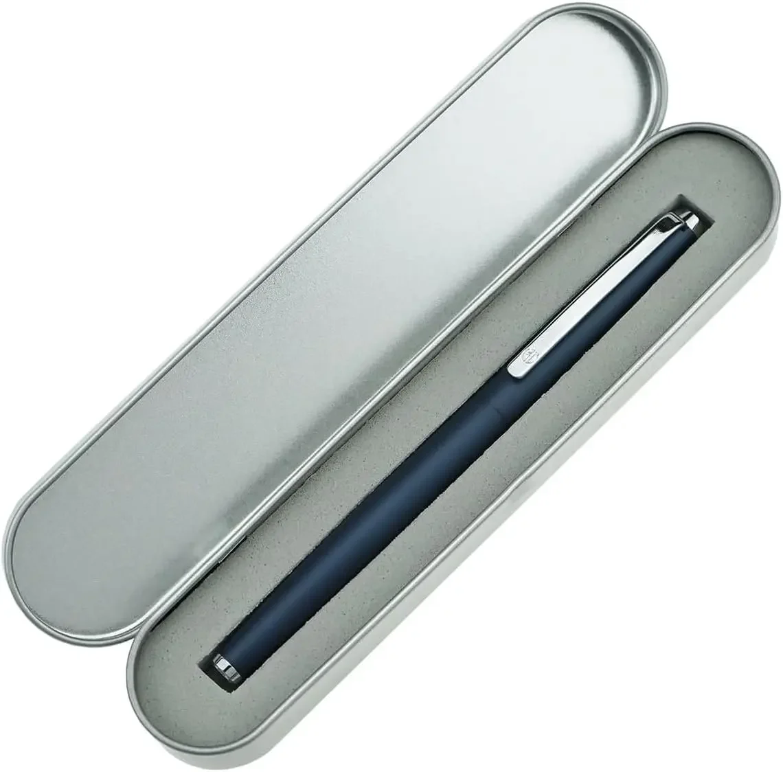 

HongDian 525 Dark Blue Fountain Pen, Includes Metal Pen Case and Refillable Converter Office Supplies School Supplies Stationery