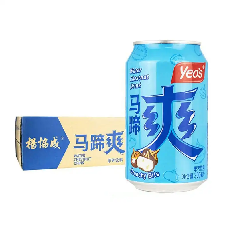 Yeo's Water Chestnut Clicks with Crunchy Bits, 300ml, Pack de 24