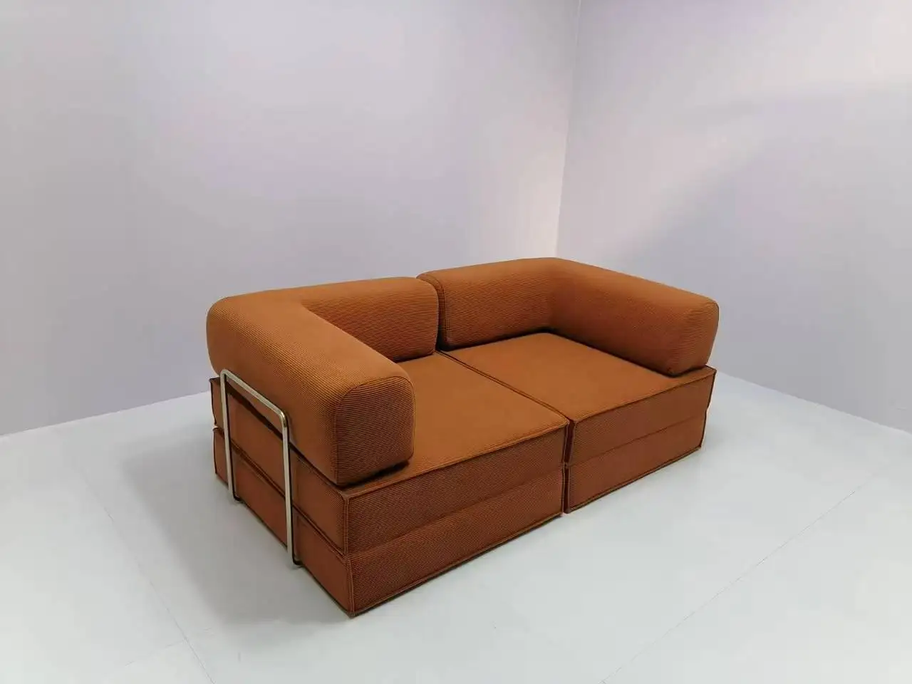 Wholesale Corduroy Sofa in Box Vacuum Compressed Sofa Bed CE Certified Modular Sectional Sofa