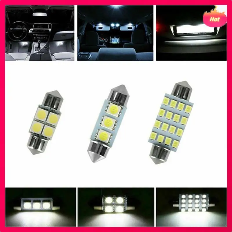 

New 42Pcs SMD LED Interior Dome Light Package T10 6000K License Plate Replacement Kit License Plate/Reading Light