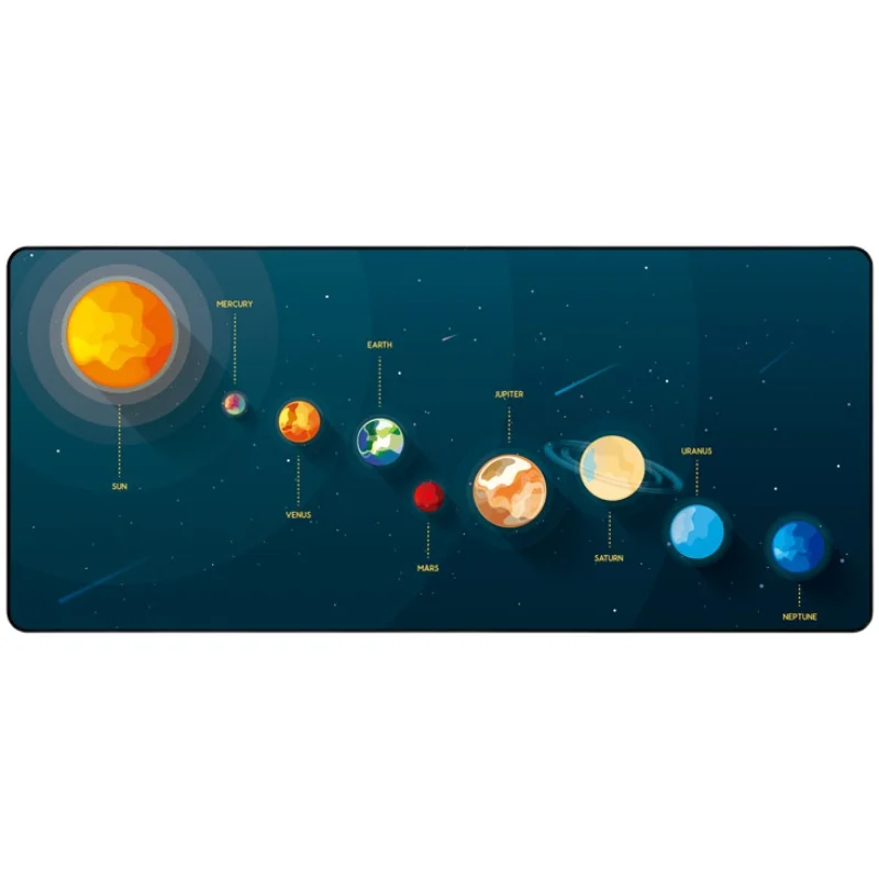FBB Космический настольный коврик, геймерские коврики для мыши, коврик для офисного стола, большой коврик для мыши, игровые коврики для мыши для компьютерной клавиатуры, большие коврики
