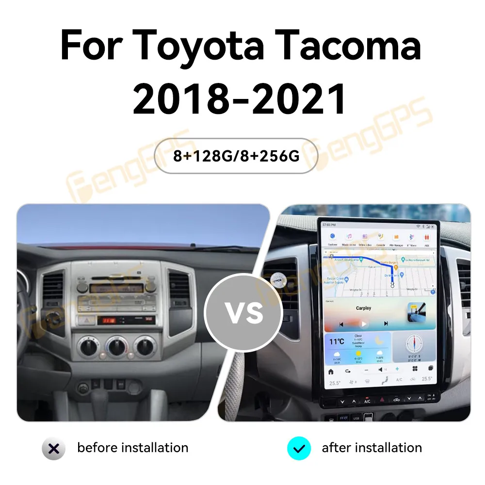 For TOYOTA Tacoma 2 N200 Hilux 2005-2015 Android Car Radio 2Din Stereo Receiver Autoradio Multimedia Player GPS Navi Head Unit