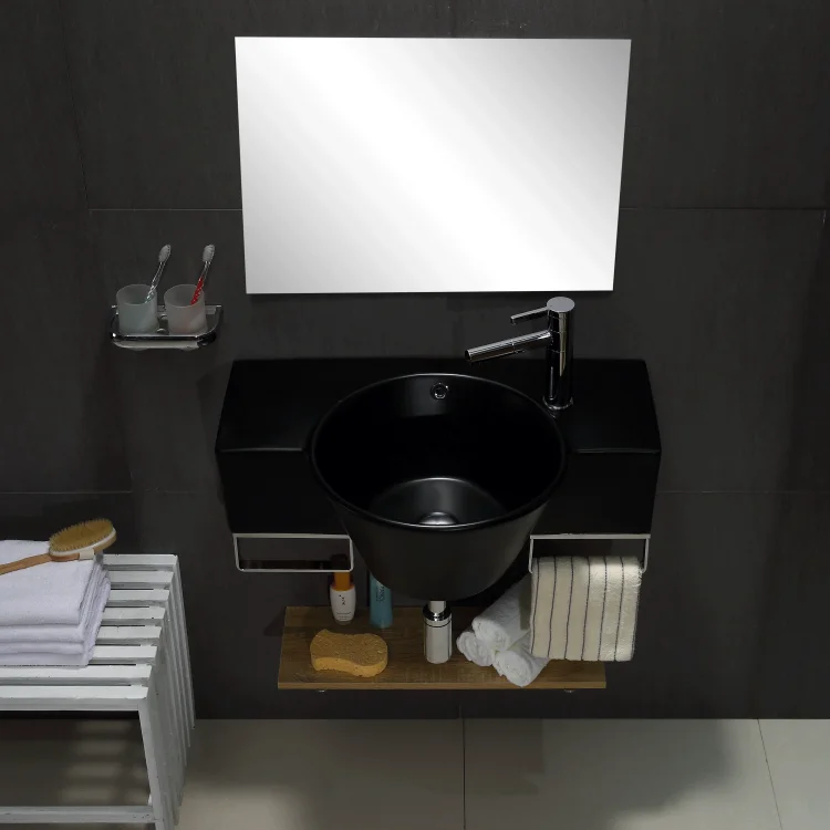 # Matte Black Artistic Basin, Suitable For Home And Hotels. It's A Newly - Designed Irregular Modern - Style Wash Basin In 2025