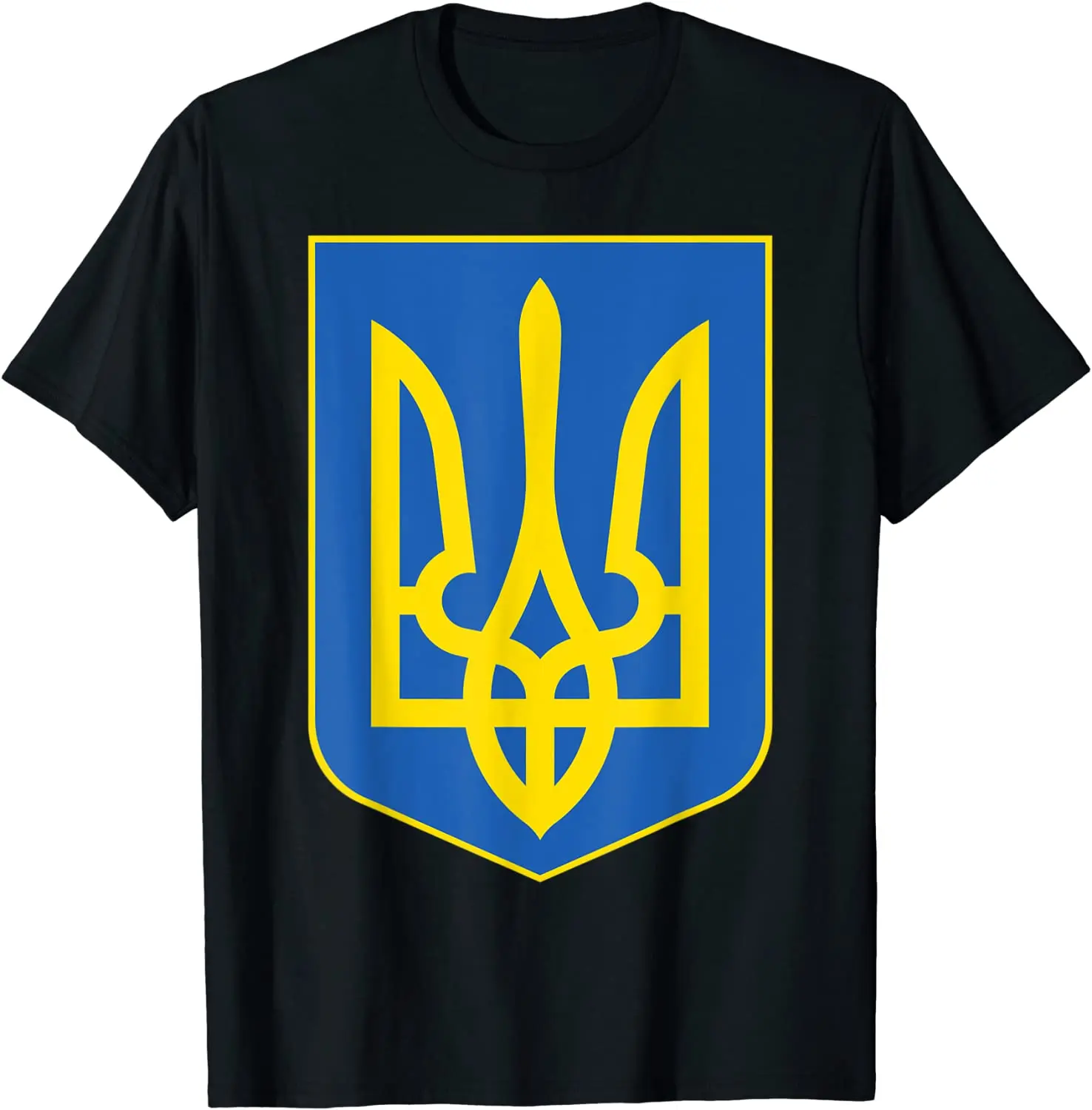 

Ukraine Coat of Arms, Ukrainian Tryzub Trident T Shirt. Short Sleeve 100% Cotton Casual T-shirts Loose Top Size S-3XL