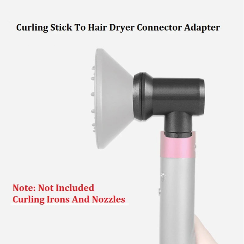 AD-Curl Bar Adapter Compatível para Dyson Airwrap Styler, Cabelo Secador Acessórios, Peças de reposição