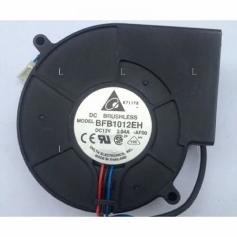 

L для Delta BFB1012EH 12 В 2,94 А 3 провода с двойным шарикоподшипником, турбовентилятор, центробежный вентилятор