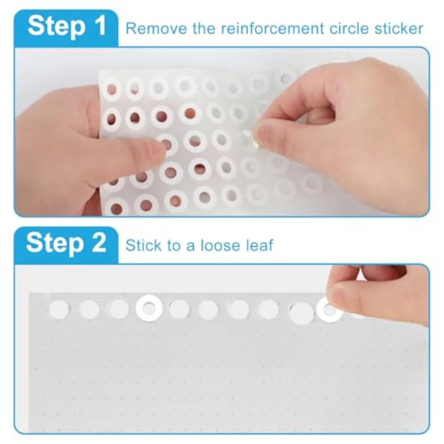 4000 PCS SelfAdhesive Hole Reinforcement Stickers 1 4 Diameter Hole Puh Reinforcement Stickers NonPrintable Paper Hole Reinforc