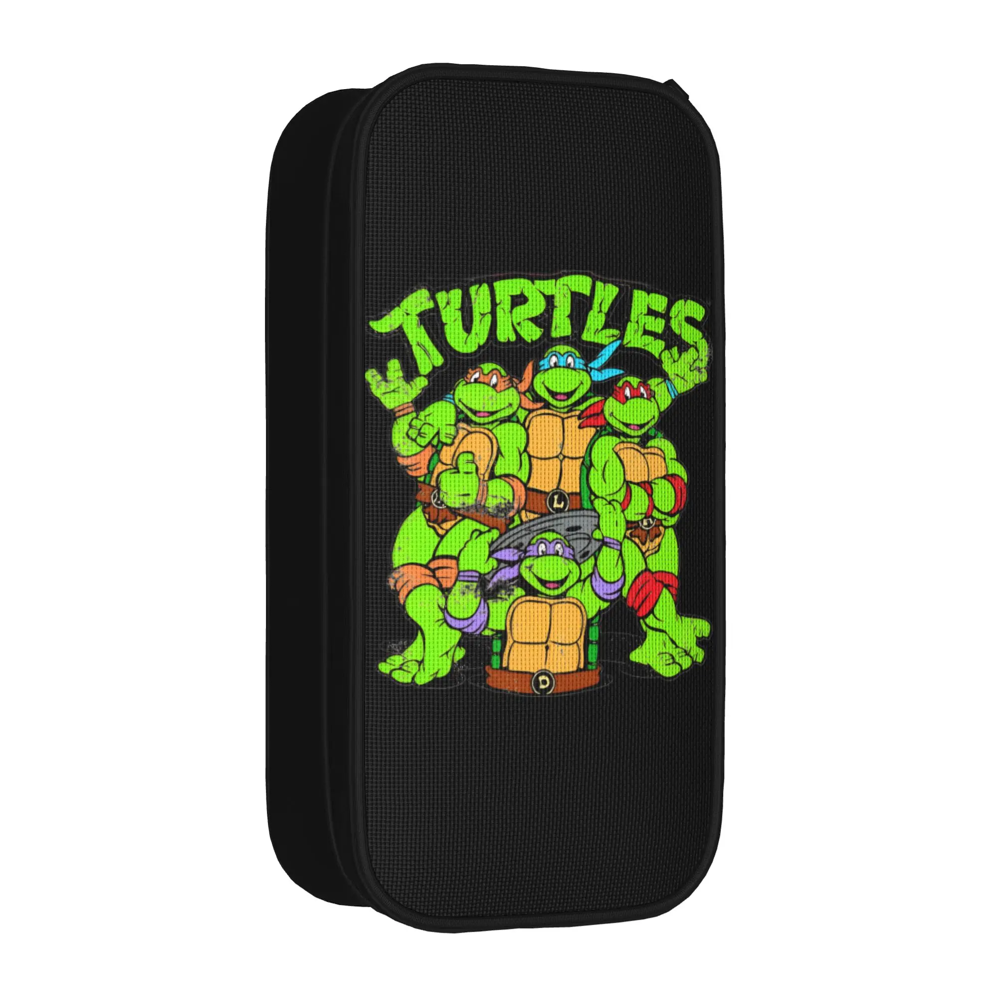 TMNT T-Turtles Group Pencil Case Fashion  Pen Holder Bag for Student Large Storage School Supplies Cosmetic Pencil Box