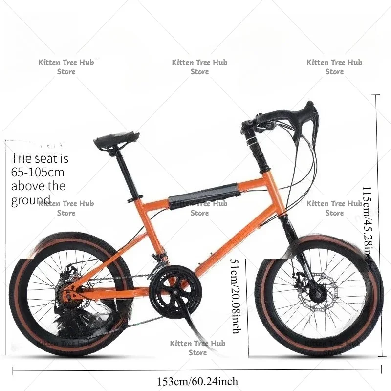 20 Inch High Carbon Steel Shock Compact Road For Teenager And Adult Mountain Variable Speed Bike