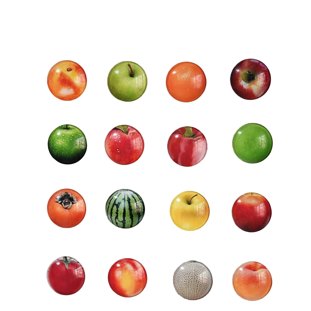 

12 Pcs Magnet Fruit Pattern Refrigerator Stickers Magnets for Whiteboard Fridge