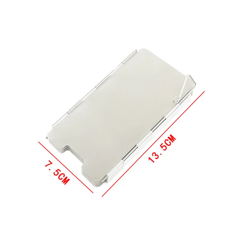 Outdoor Stove Wind Shield Camping Windscreen 9 Plates Foldable Gas Cookers Wind Deflectors Stove equipment Accessory tool