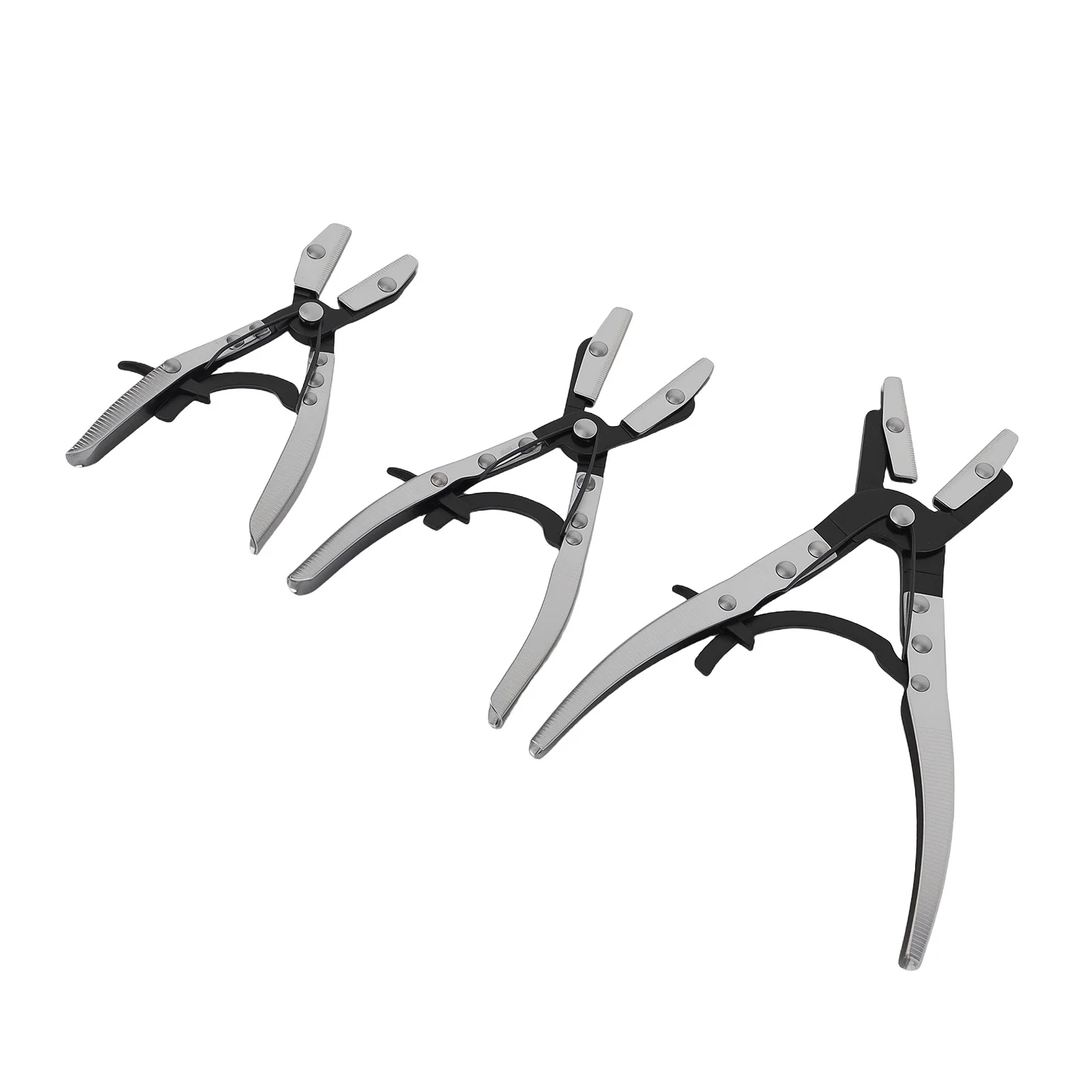 

3x Ratcheting Hose Clamp Pliers For Auto Radiator Fuel Line 8" 10" 12" Pinch Off