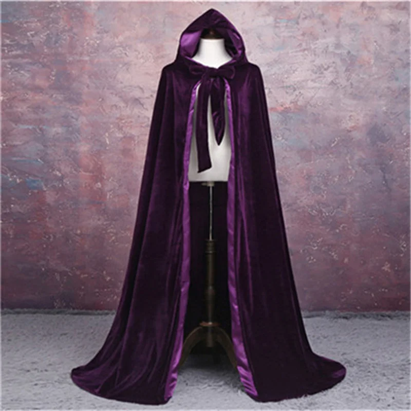 Elegant outdoor Hooded Cloak Pageant Velvet Cloak Luxury Europe Style Robe Medieval Cape Shawl Party Queen Princesse shawl cloak