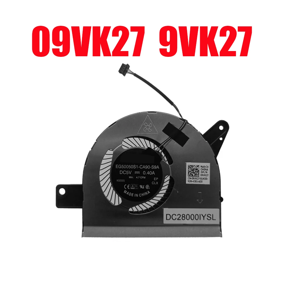 

Laptop CPU Fan For DELL For Latitude 5580 For Precision 3520 09VK27 9VK27 EG50050S1-CA90-S9A DC28000IYFL DC5V 0.4A