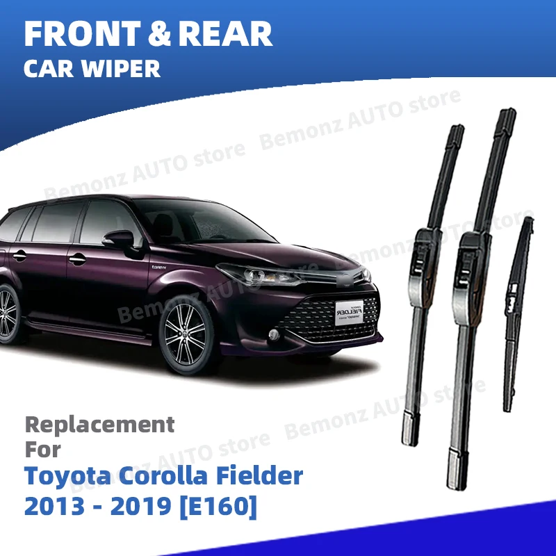 

Левая передняя и задняя щетка стеклоочистителя для Toyota Corolla Fielder Tourer Hybrid 2013-2019 3 шт. аксессуары для чистки ветрового стекла