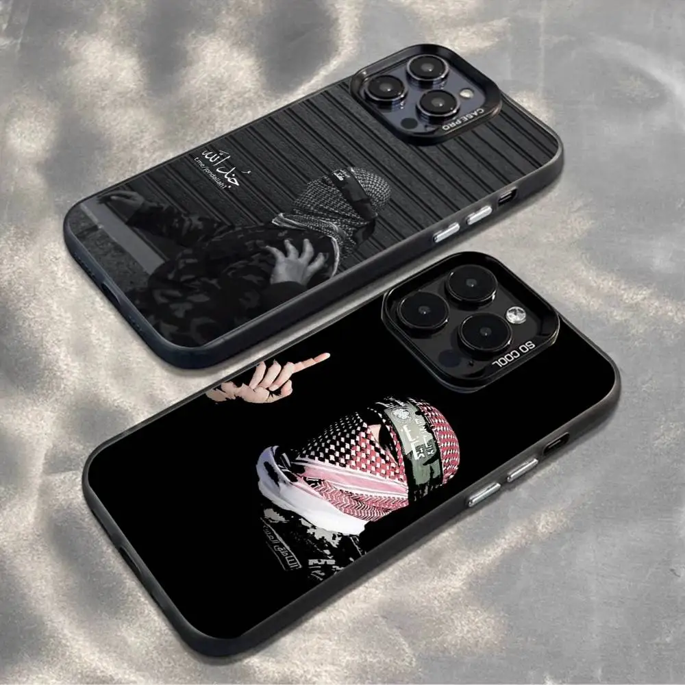 

A-Abu O-Obaida Phone Case For iPhone 16,15,14,13,12,11,Mini,Pro,MAX,plus,Black Matte Shockproof Cover