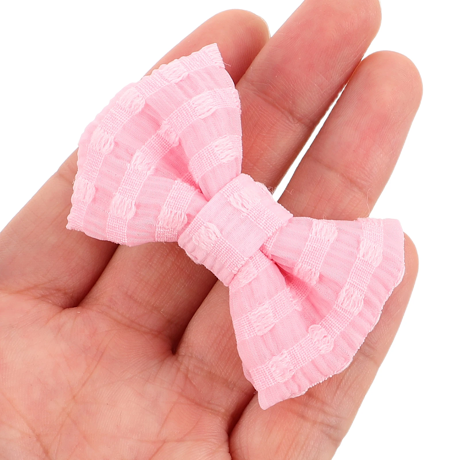 

2Pcs Children's Hair Clips Cute Korean Fabric Plaid Bowknot Accessories Nonslip Hairpins for Baby Girls Toddlers Daily Wear