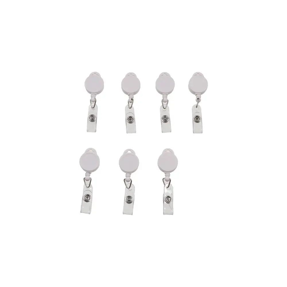 Выдвижная катушка для бейджа с защитой от потери, именная бирка, зажимы для ключей, держатель для бейджа, брелок для ключей, ремешок для удостоверения личности, легко вытягиваемая пряжка