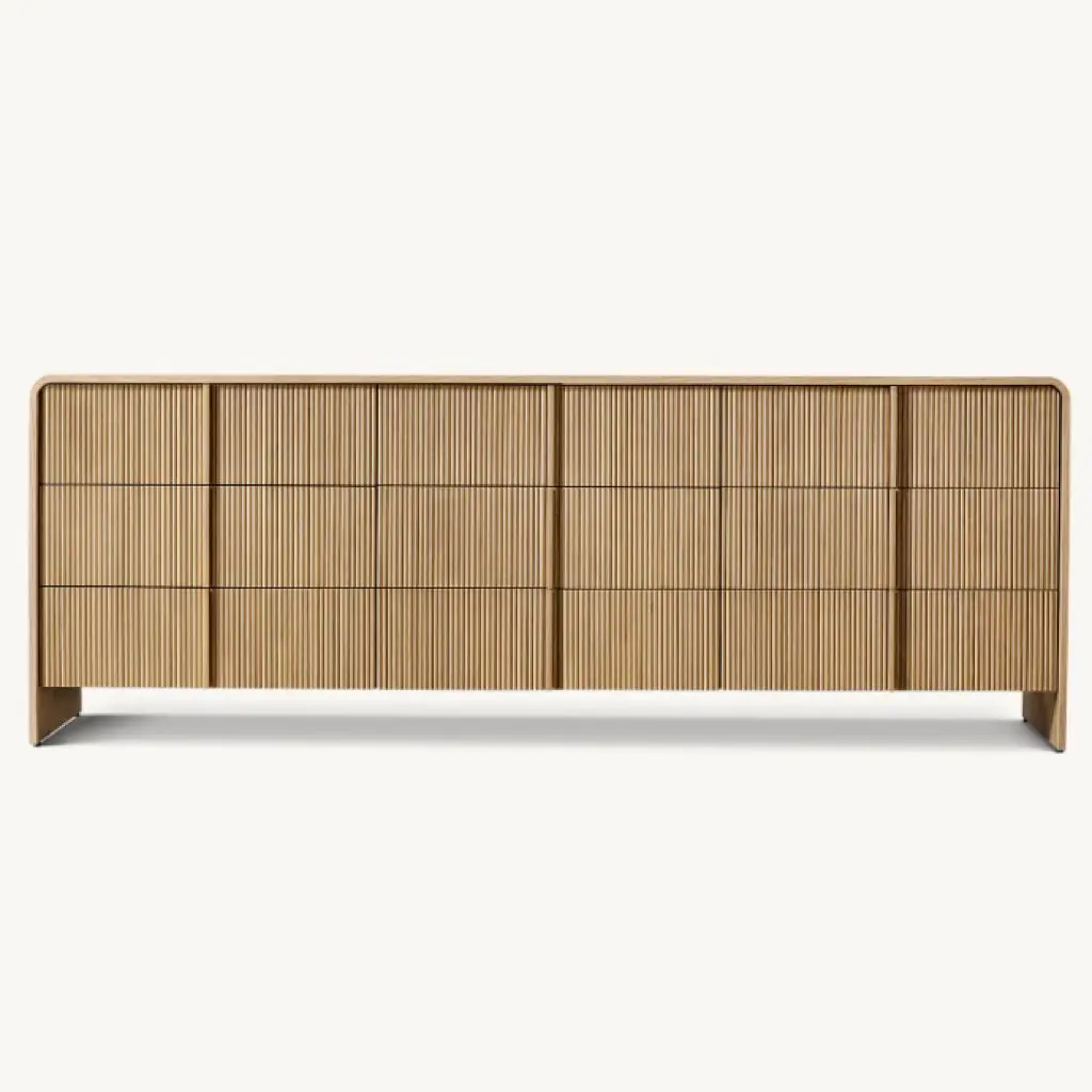 

# New Arrival Customization Modern American Design Bedroom Furniture Sets Oak Wood 9 Drawer Dresser