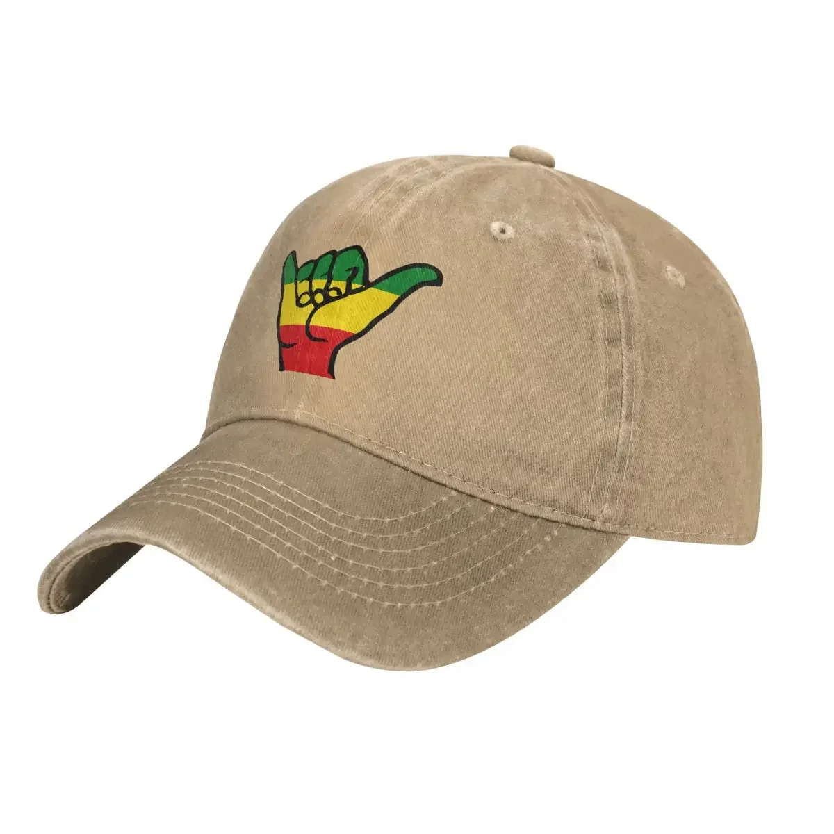 Aloha Shaka Hands Reggae Fari Colors Baseball Caps Peaked Cap Rasta Flag Lion Sun Shade Hats for Men Women