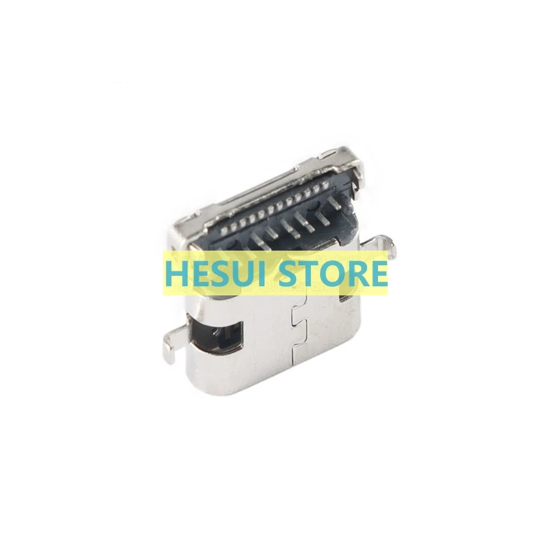 Type-C 24PIN female base 2-pin sinking board front insert and back attach 10.0 single shell