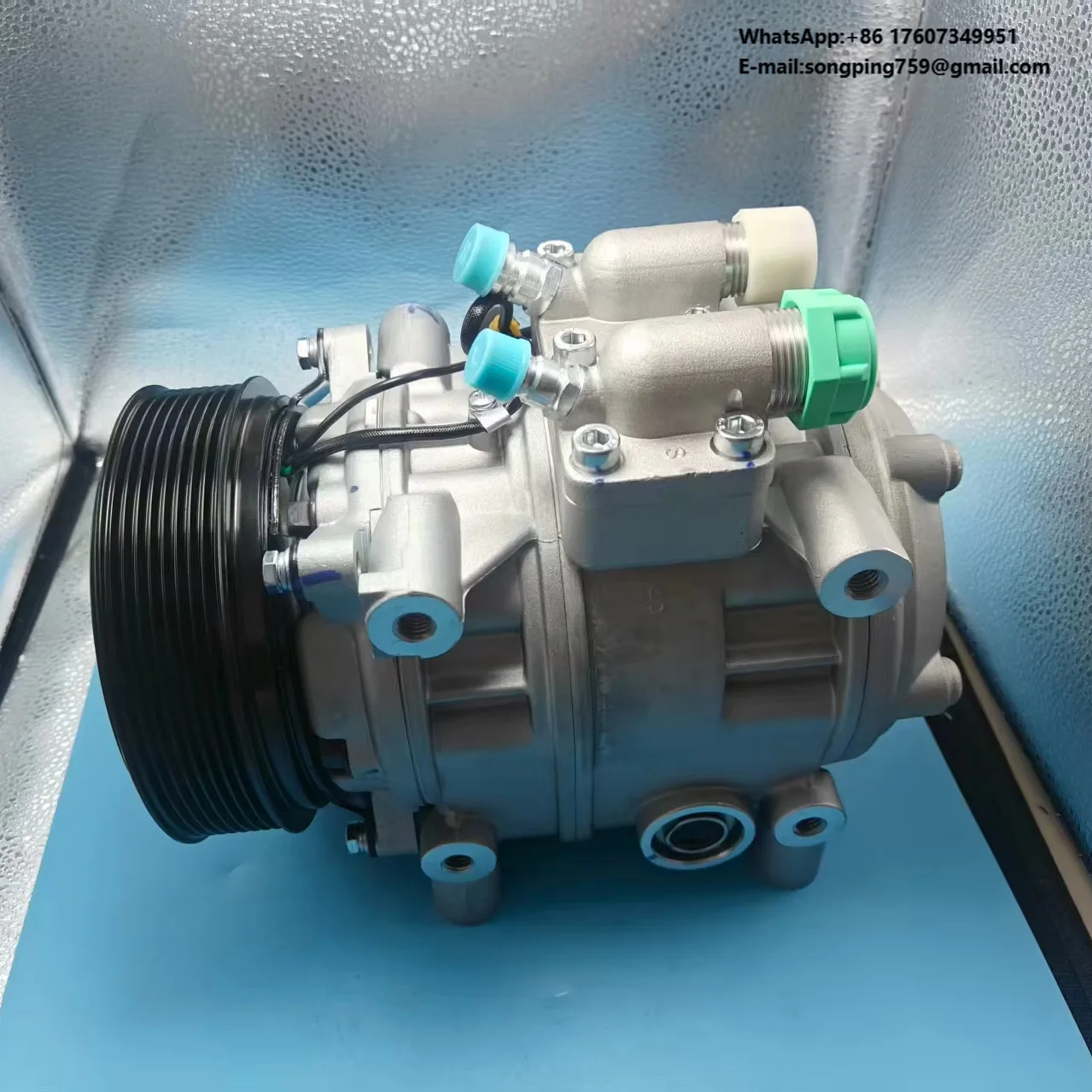 

New 10P35 8PK Compressor Pump Assembly China's Bus Air Conditioning System Accessories with High Condition Bus Parts
