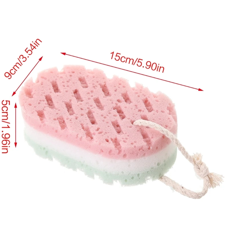 Esponja baño para adultos, cepillo exfoliante para ducha burbujas, herramienta exfoliación corporal