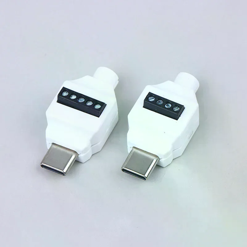 Type C Solderless Small Plug USB C Data Cable Connector USB Soldering Free Connector For Mobile Phone Fast Charging Cable Repair