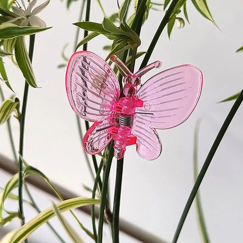 Plant Clips Butterfly Plant Support Clips Reusable Garden Clips 50X Flower Vine Clips For Supporting Stems Vines Stalks Climbing