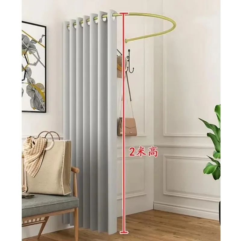 Fitting circle U-shaped pole changing room fitting room fitting rack pole clothing store curtain bracket