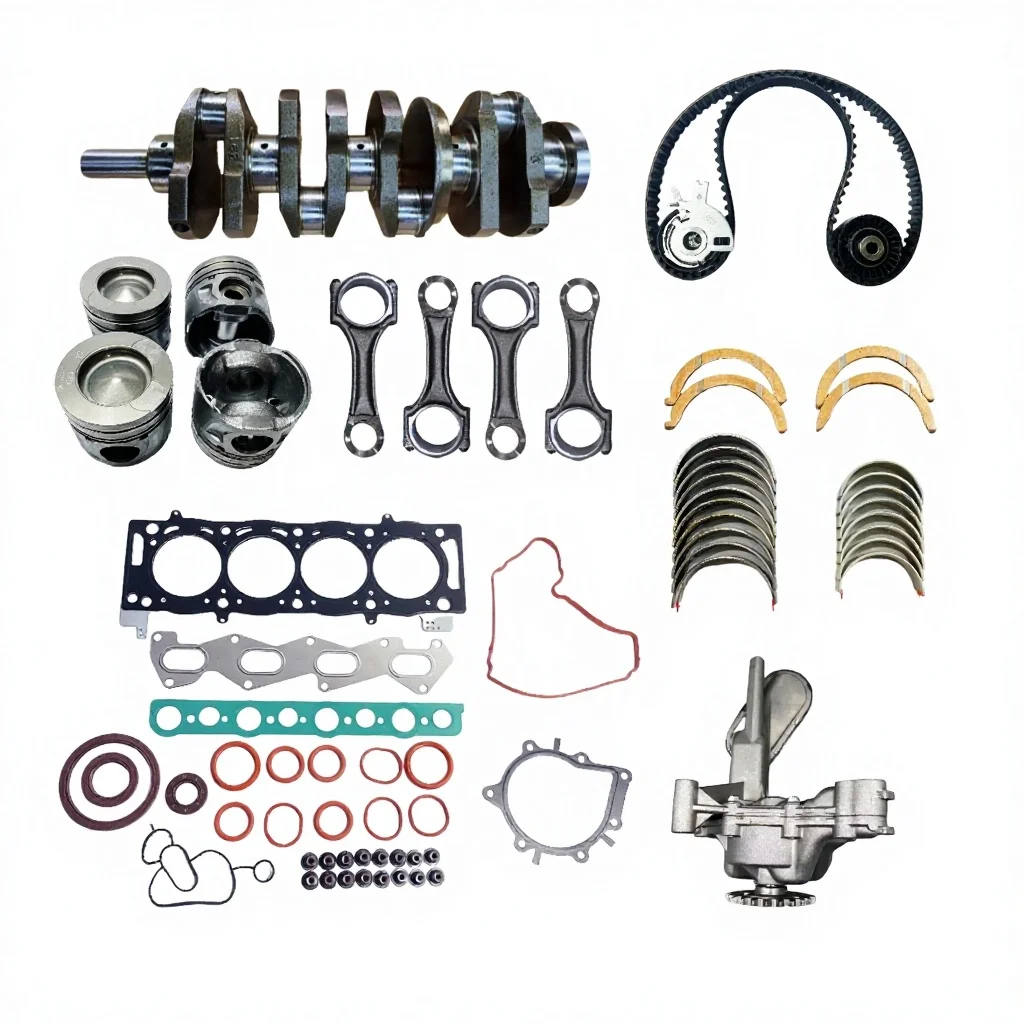Engine Rebuild Kit Crankshaft Head Gasket Piston Timing Chain Kit For Land Rover 224DT 2.2L TD4 Connecting Rod Bearing Oil Pump