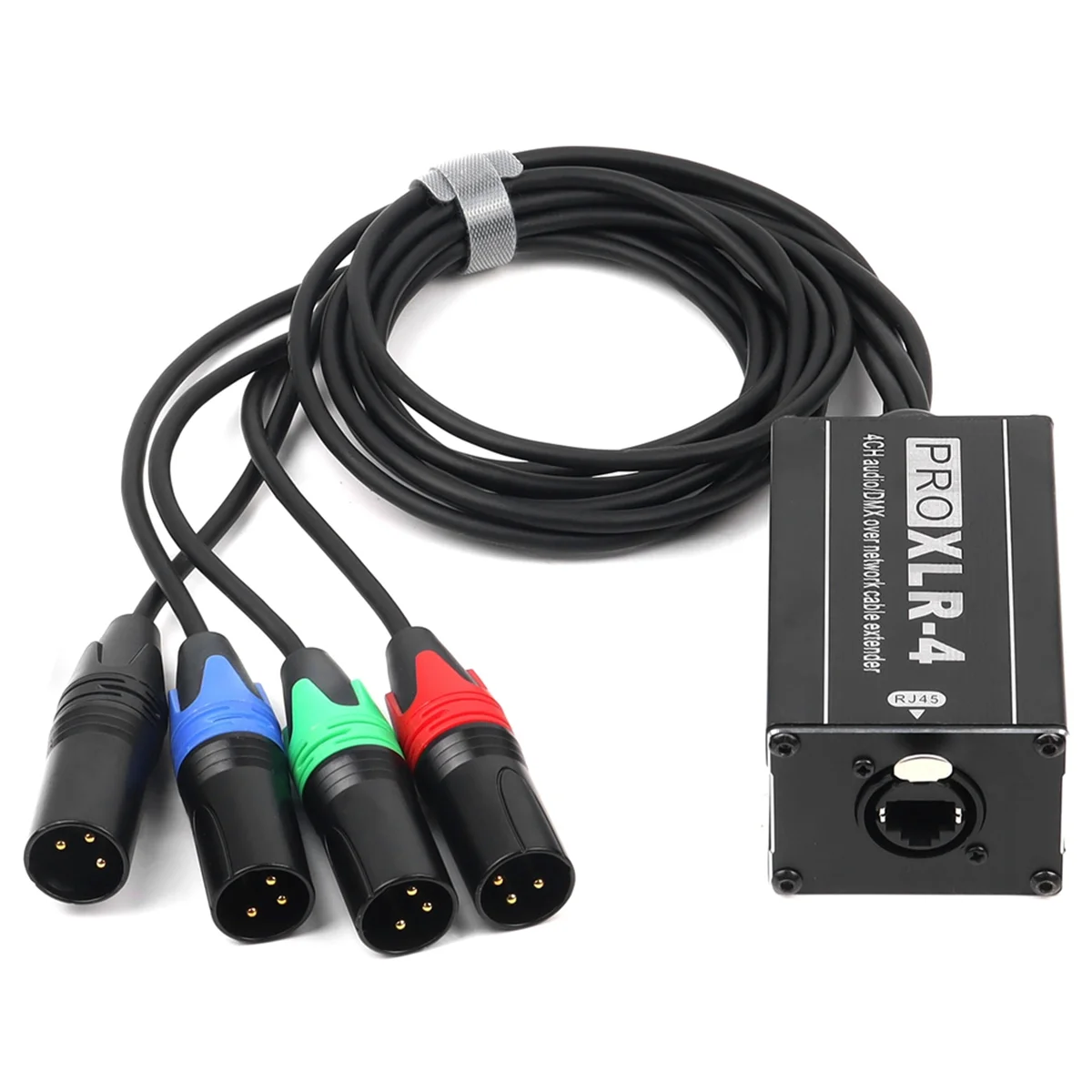 

N33R_RJ45 — 4-канальный XLR-аудио 3-контактный разветвитель DMX, штекер